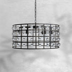 La Cage Round Chandelier 6/8/12 Light - Cyran Lamps