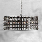 La Cage Round Chandelier 6/8/12 Light - Cyran Lamps