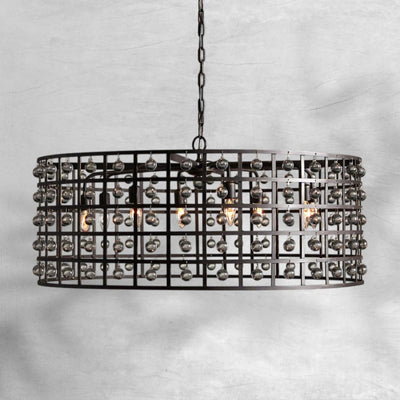 La Cage Round Chandelier 6/8/12 Light - Cyran Lamps