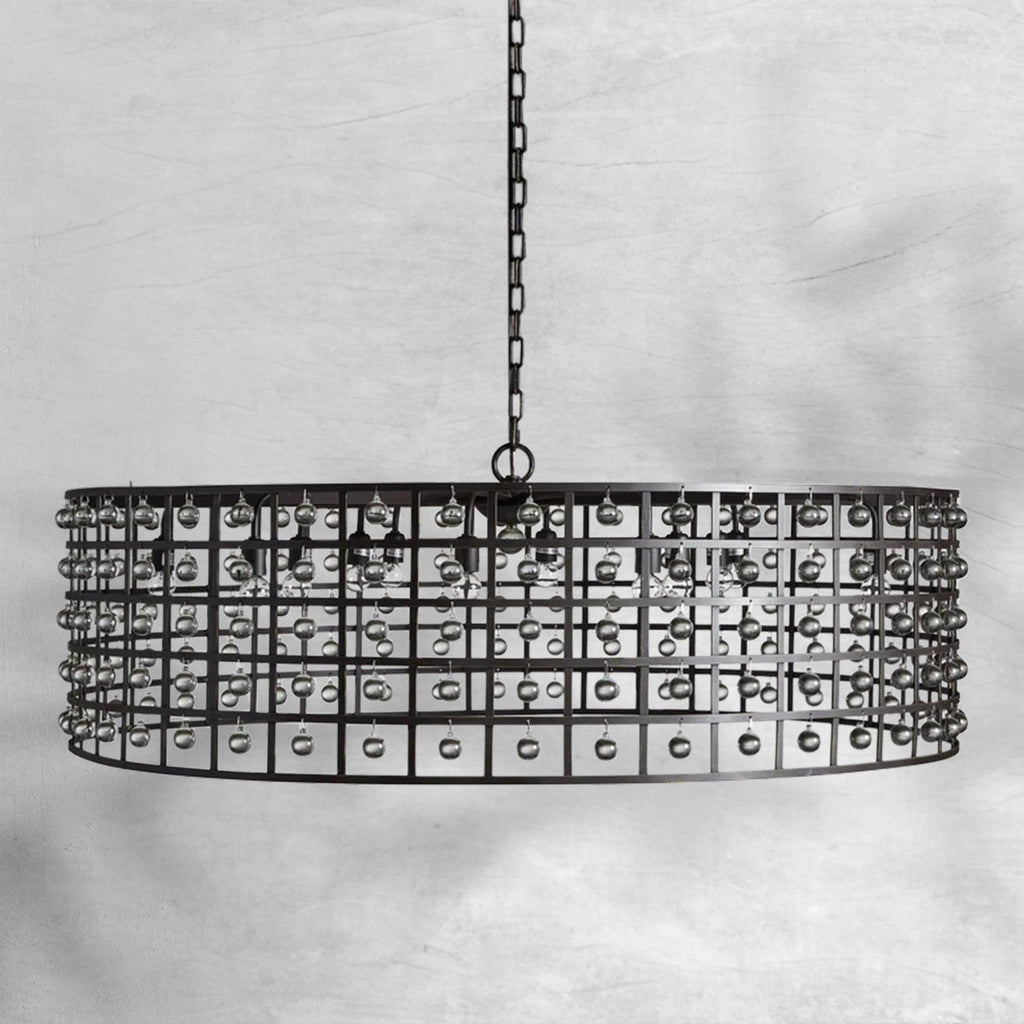 La Cage Round Chandelier 6/8/12 Light - Cyran Lamps