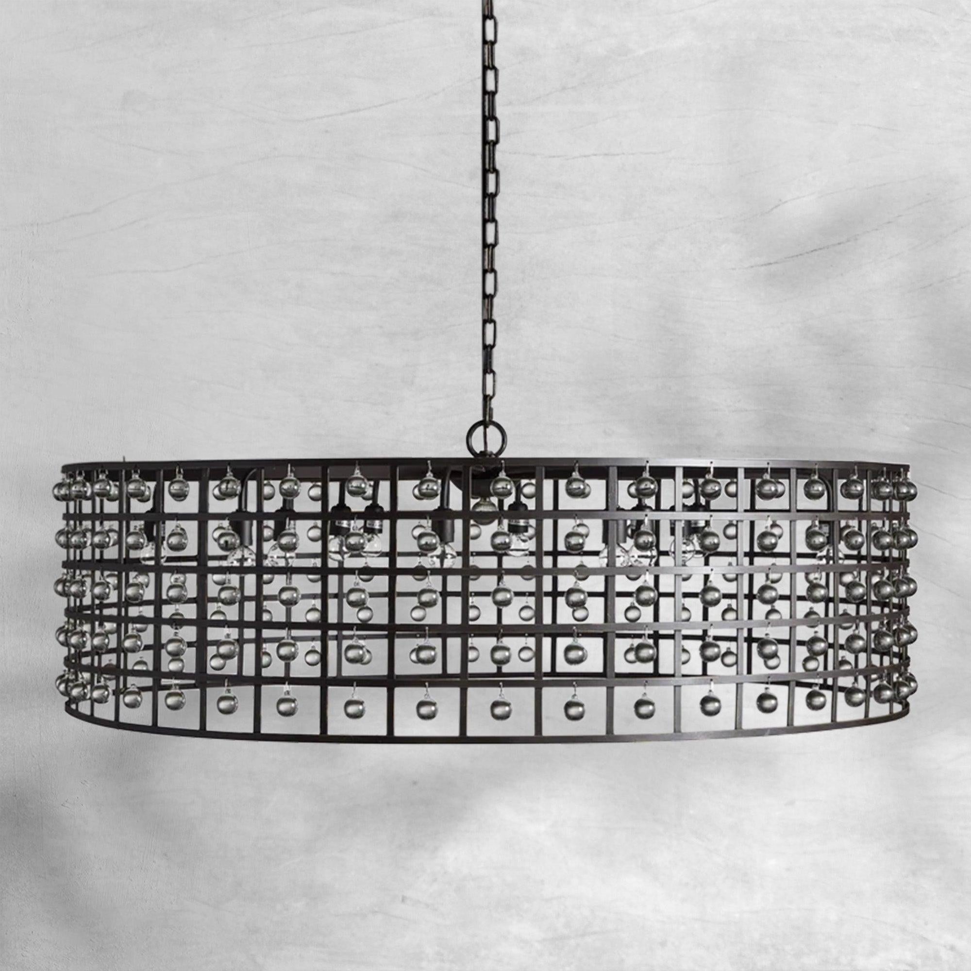 La Cage Round Chandelier 6/8/12 Light - Cyran Lamps