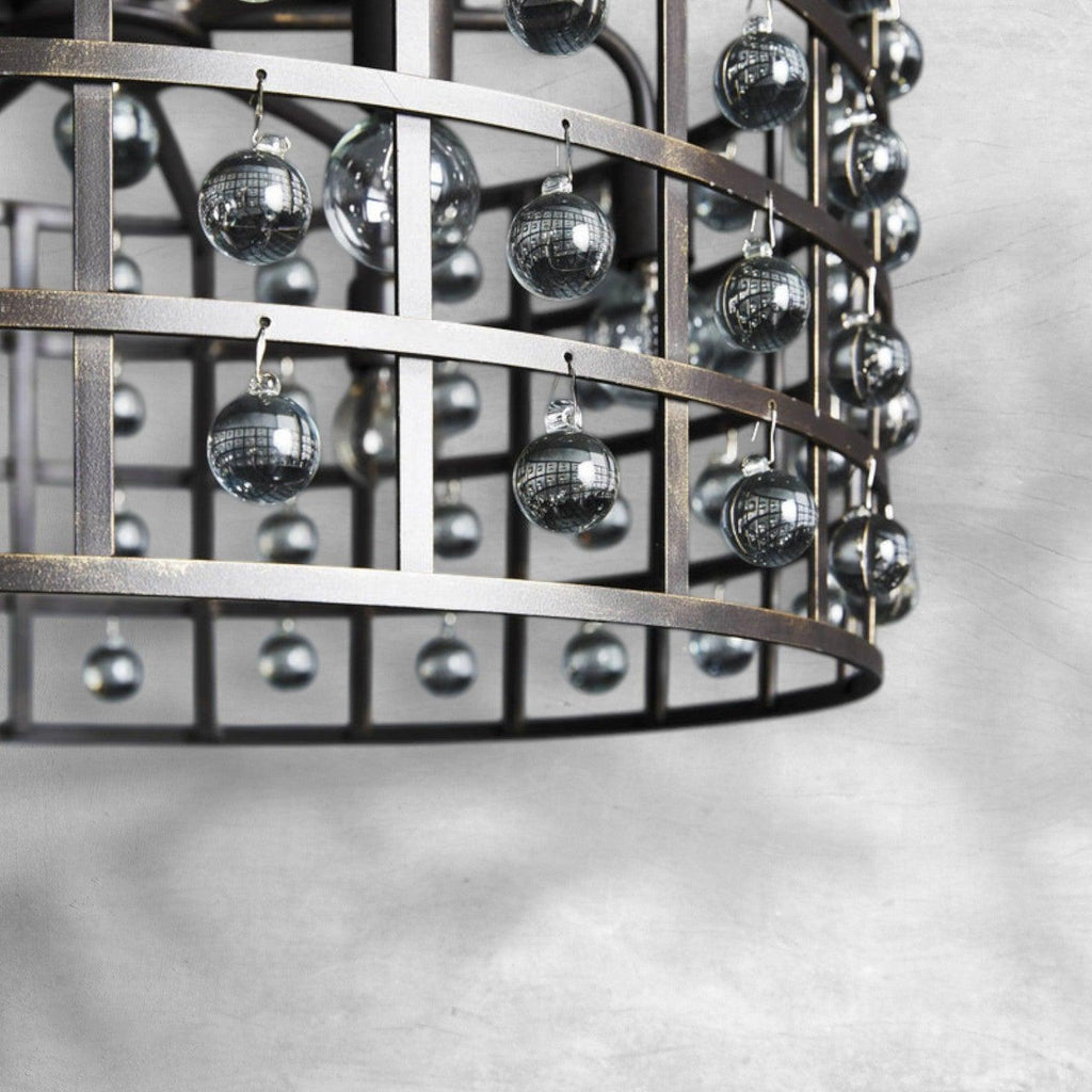 La Cage Round Chandelier 6/8/12 Light - Cyran Lamps