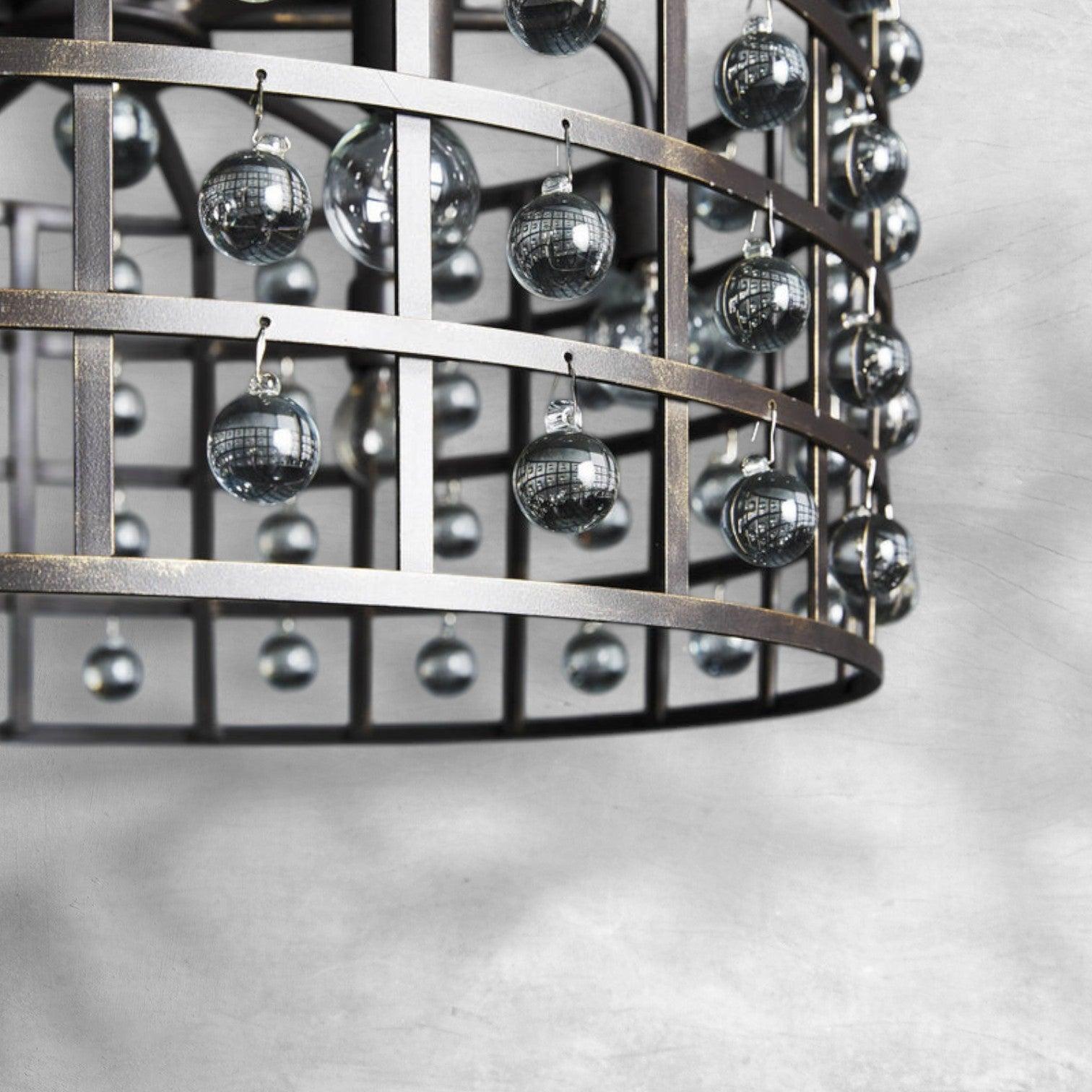 La Cage Round Chandelier 6/8/12 Light - Cyran Lamps