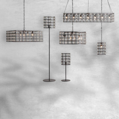 La Cage Round Chandelier 6/8/12 Light - Cyran Lamps