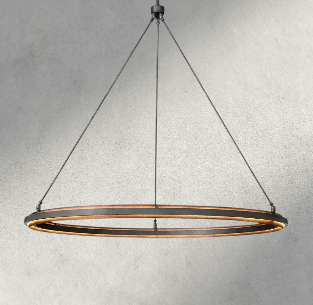 Langford 2 - Tier Round Chandelier 36", 48", 60", 2 - Tier 60" - Cyran Lamps