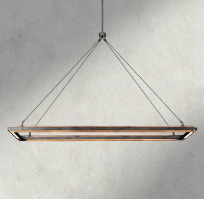 Langford Rectangular Chandelier 48", 62" - Cyran Lamps