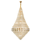 Large Gold Chandelier Luxury Art Glass - Cyran Lamps