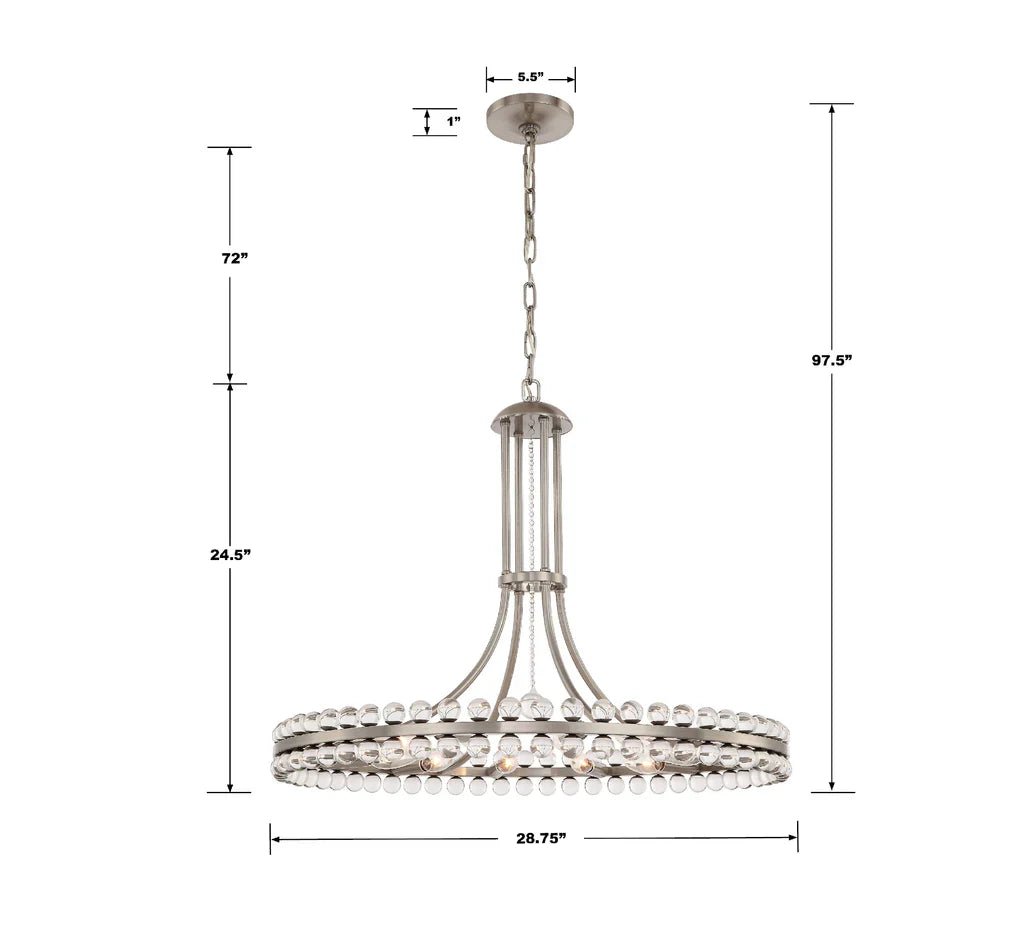 Latin 12 Light Chandelier - Cyran Lamps