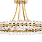 Latin 4 Light Chandelier - Flush Mount - Cyran Lamps