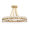 Latin 4 Light Chandelier - Flush Mount - Cyran Lamps
