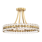 Latin 4 Light Chandelier - Flush Mount - Cyran Lamps