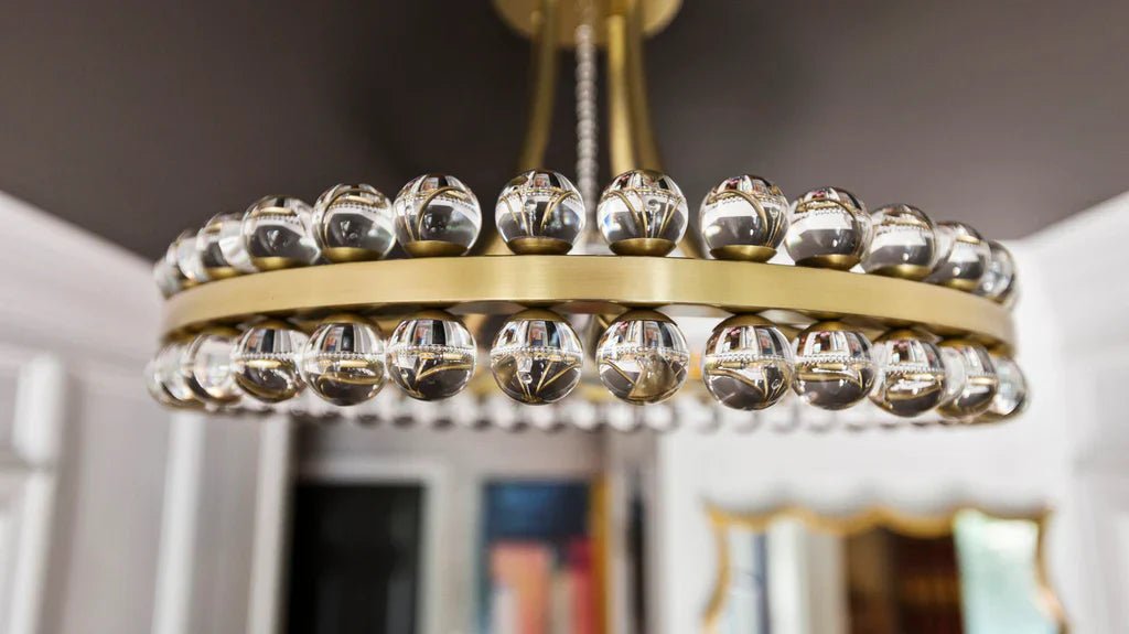 Latin 4 Light Chandelier - Flush Mount - Cyran Lamps