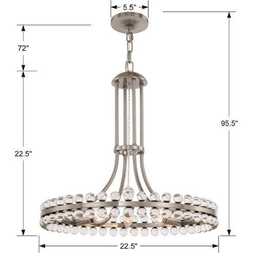 Latin 8 Light Chandelier - Cyran Lamps