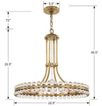 Latin 8 Light Chandelier - Cyran Lamps