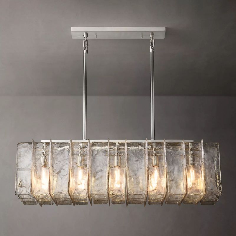Latracy Rectangular Chandelier 49" - Cyran Lamps
