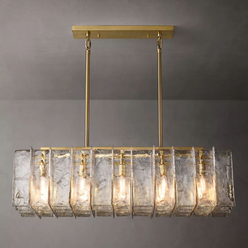 Latracy Rectangular Chandelier 49" - Cyran Lamps