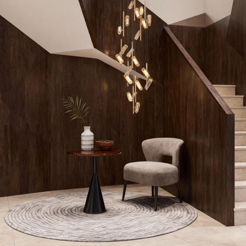 LED Staircase Chandelier Luxury Acrylic Ceiling Light - Cyran Lamps