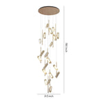 LED Staircase Chandelier Luxury Acrylic Ceiling Light - Cyran Lamps