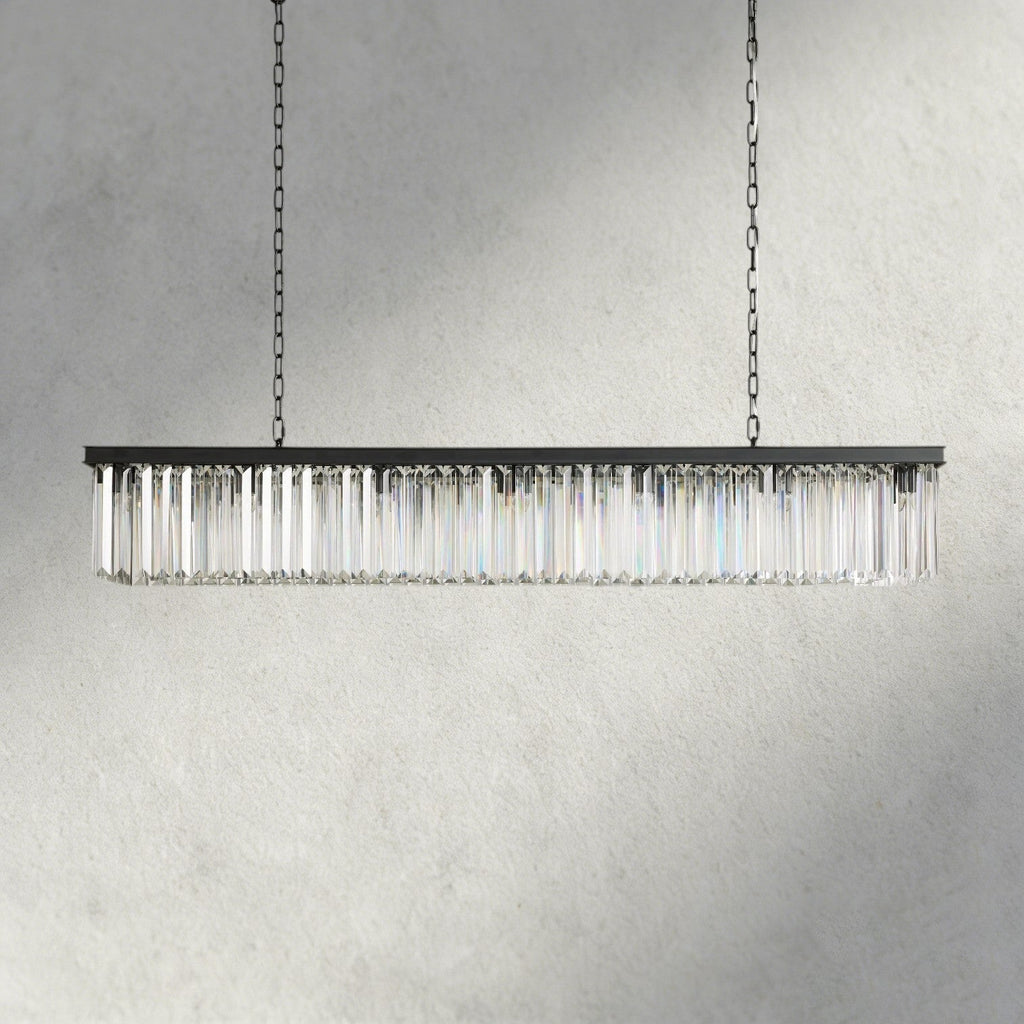 Leyland Rectangular Chandelier 60", 71.5" - Cyran Lamps