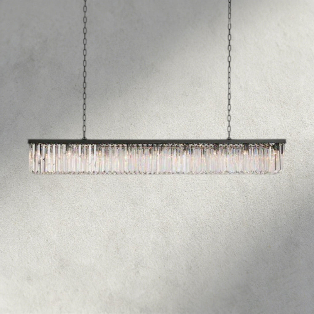 Leyland Rectangular Chandelier 60", 71.5" - Cyran Lamps