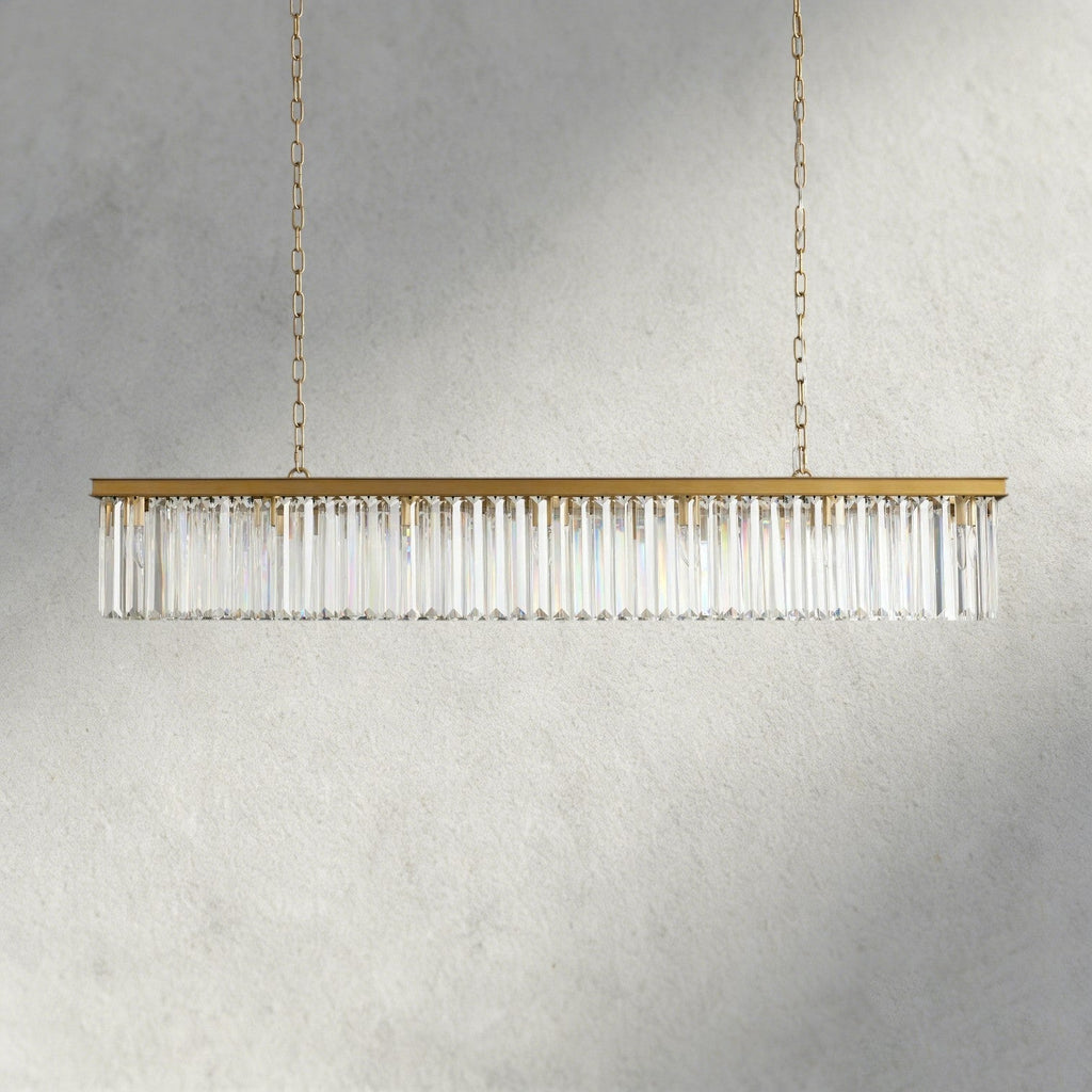 Leyland Rectangular Chandelier 60", 71.5" - Cyran Lamps