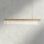 Leyland Rectangular Chandelier 60", 71.5" - Cyran Lamps