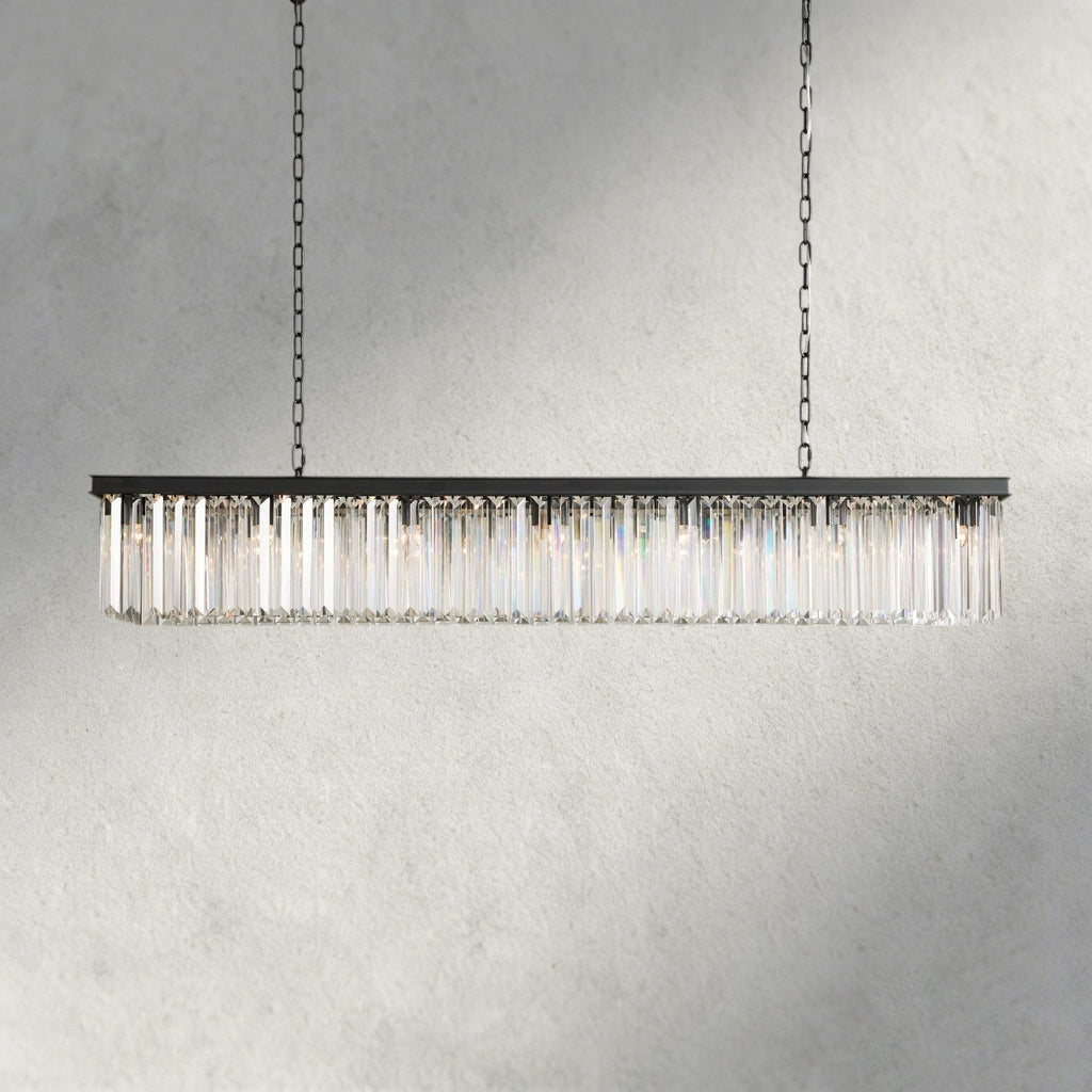 Leyland Rectangular Chandelier 60", 71.5" - Cyran Lamps