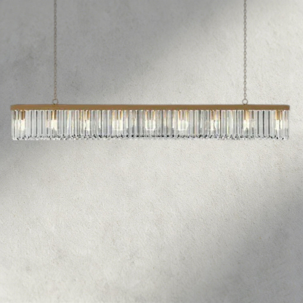 Leyland Rectangular Chandelier 60", 71.5" - Cyran Lamps