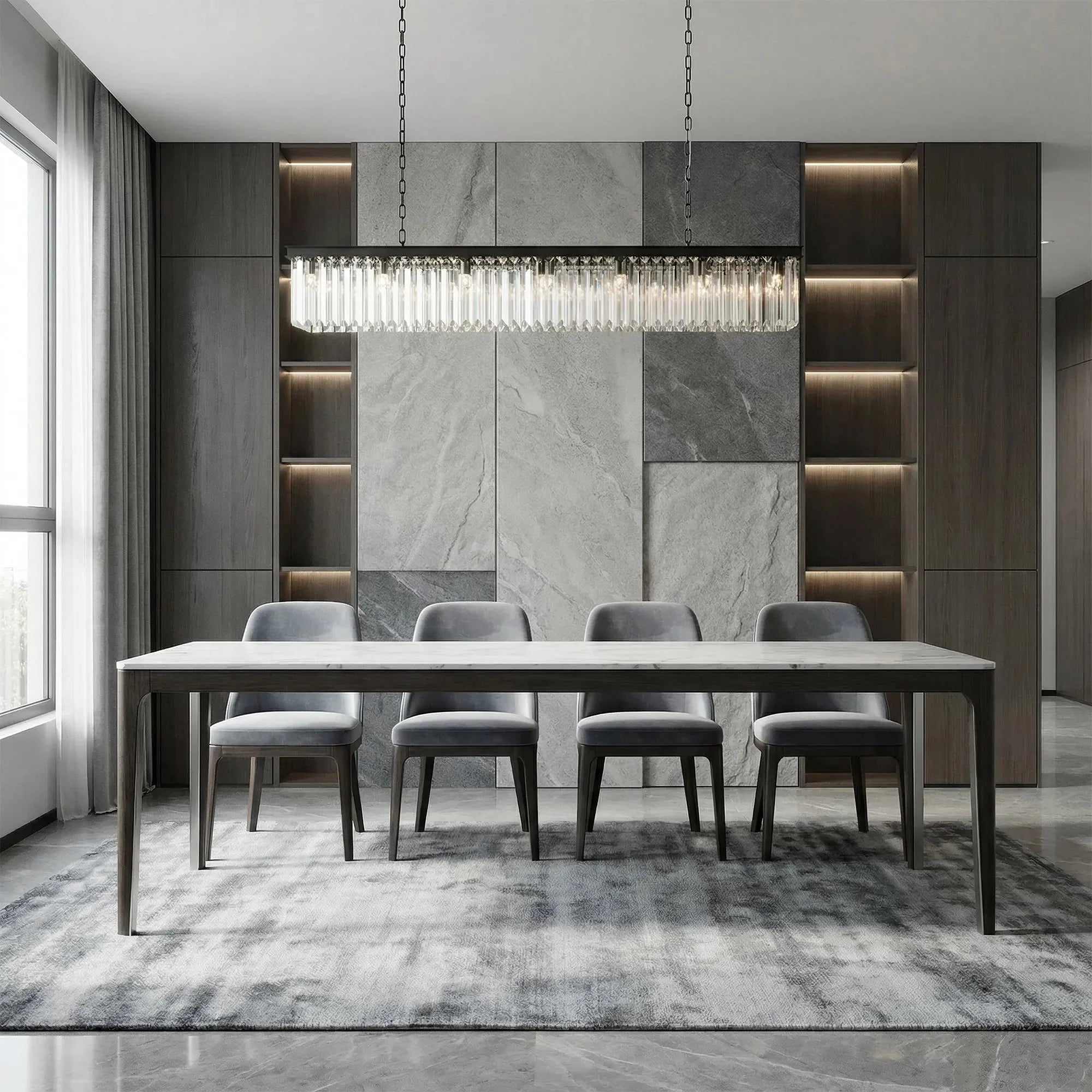 Leyland Rectangular Chandelier 60''72'' - Cyran Lamps