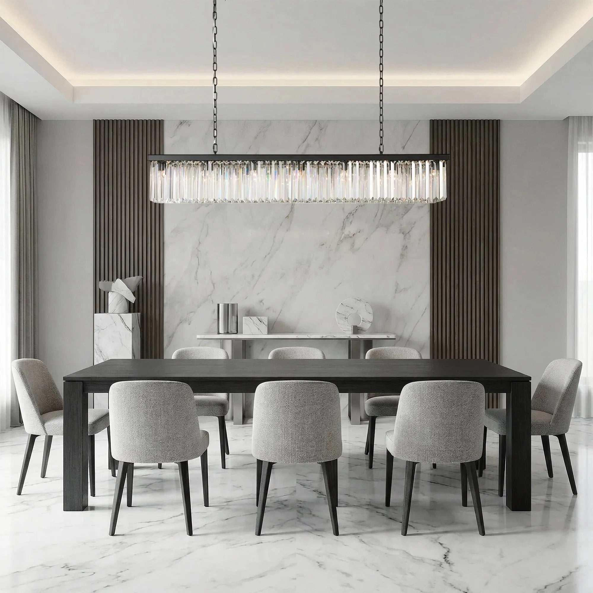 Leyland Rectangular Chandelier 60''72'' - Cyran Lamps