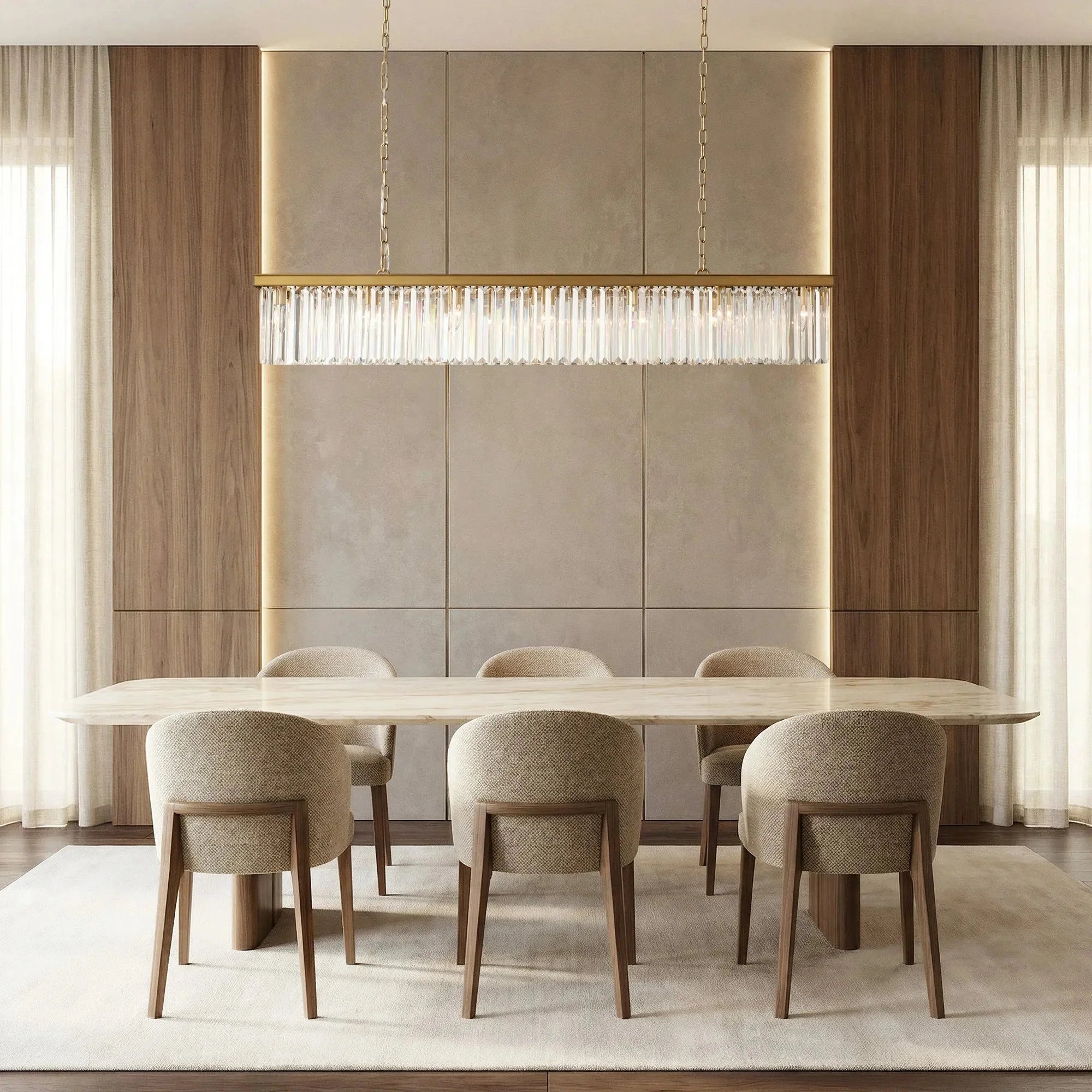 Leyland Rectangular Chandelier 60''72'' - Cyran Lamps