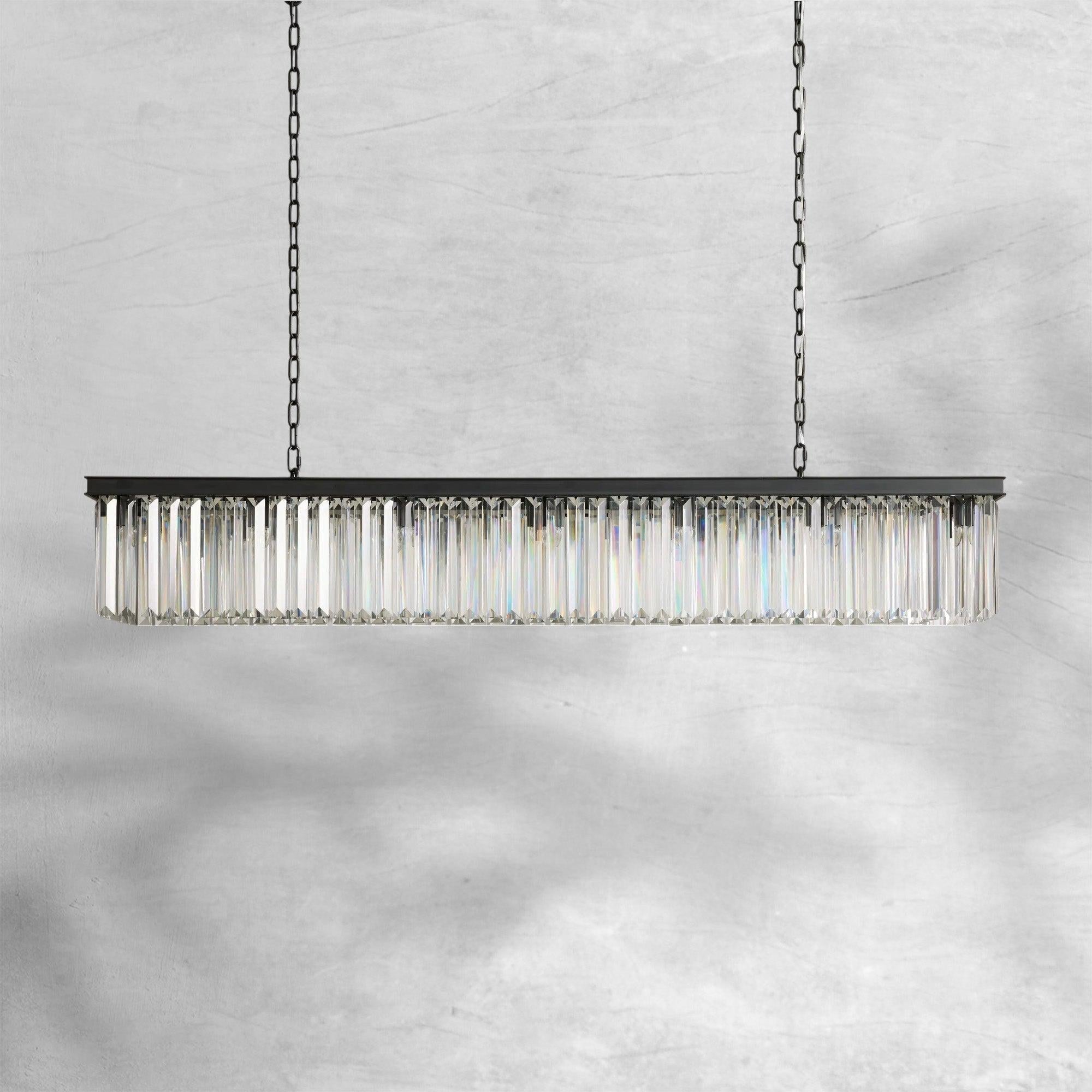 Leyland Rectangular Chandelier 60''72'' - Cyran Lamps