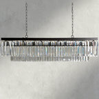 Leyland Tiered Rectangular Chandelier - Cyran Lamps