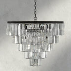 Leyland Tiered Round Chandelier - Cyran Lamps