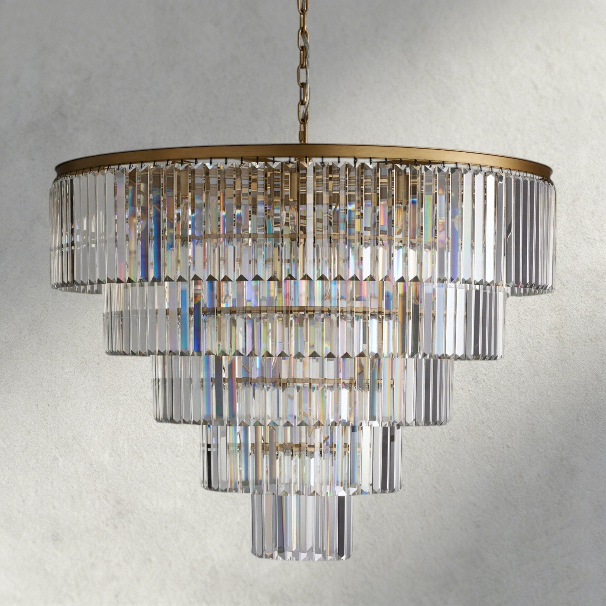 Leyland Tiered Round Chandelier - Cyran Lamps