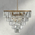Leyland Tiered Round Chandelier - Cyran Lamps
