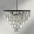 Leyland Tiered Round Chandelier - Cyran Lamps