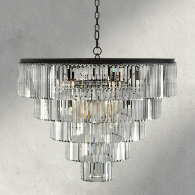 Leyland Tiered Round Chandelier - Cyran Lamps