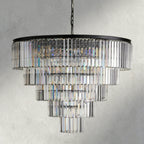 Leyland Tiered Round Chandelier - Cyran Lamps