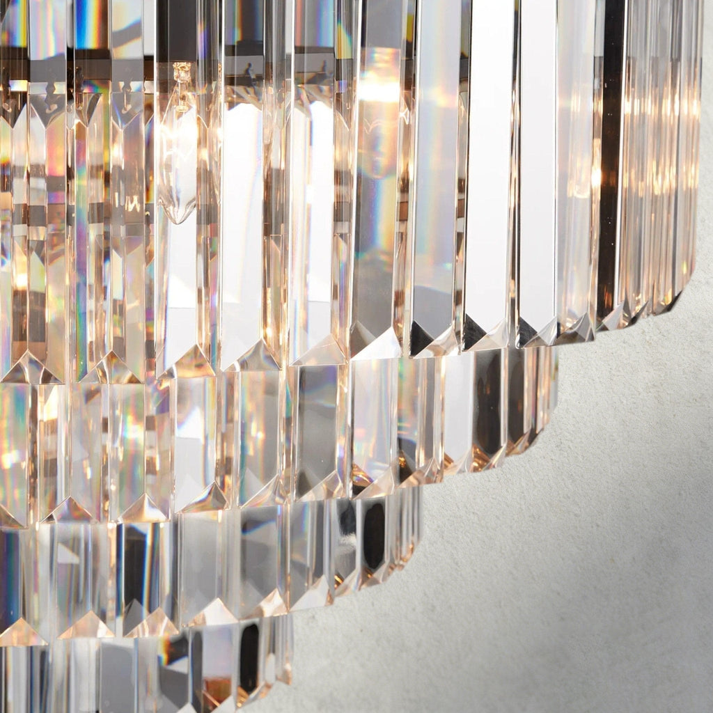 Leyland Tiered Round Chandelier - Cyran Lamps