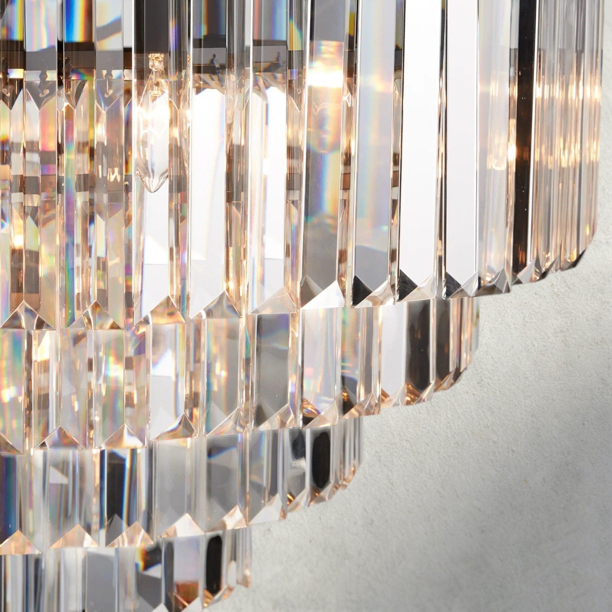 Leyland Tiered Round Chandelier - Cyran Lamps