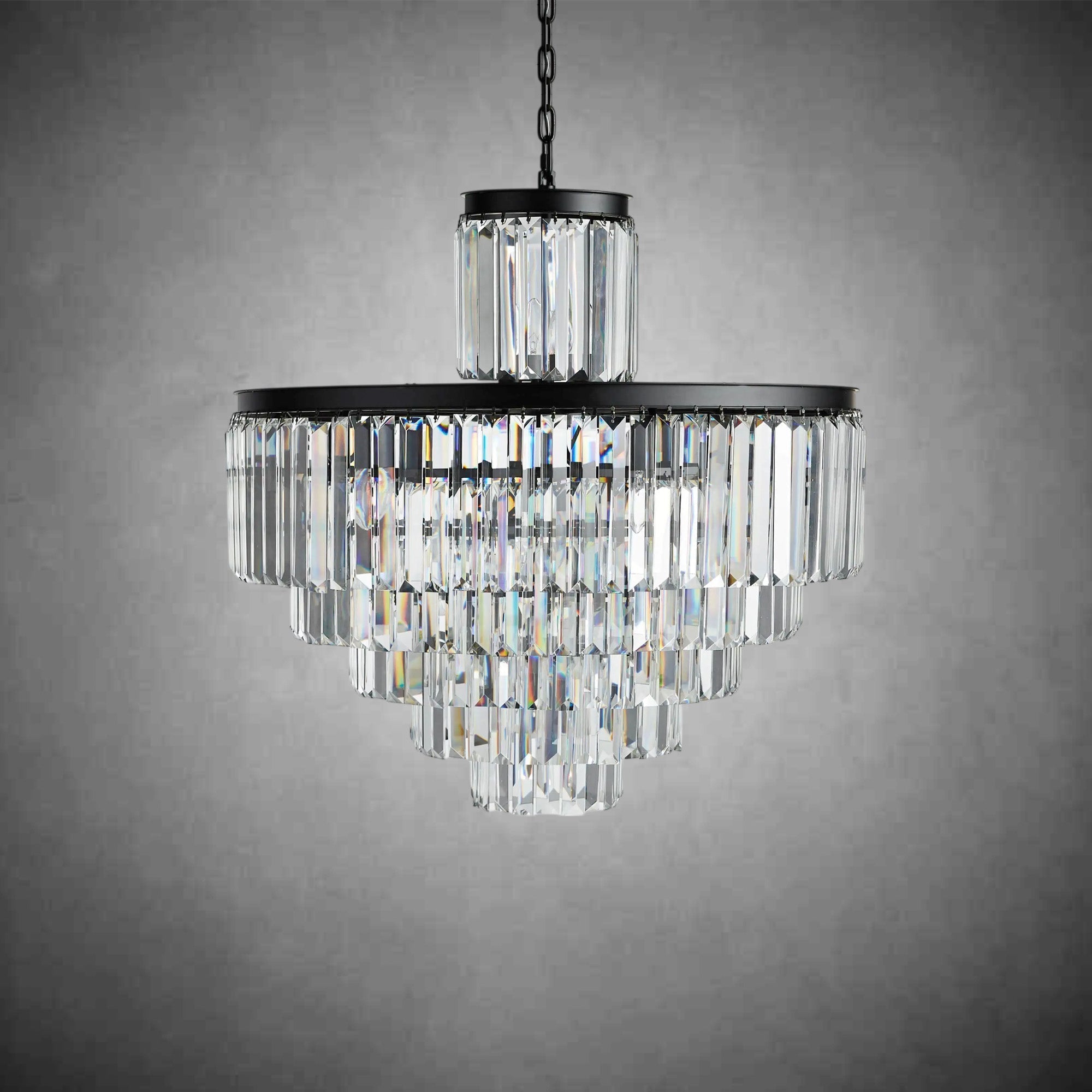 Leyland Tiered Round Chandelier Lighting - Cyran Lamps