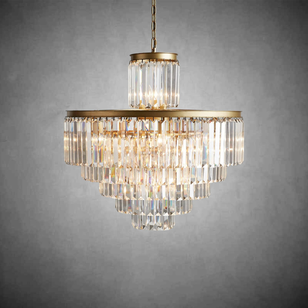 Leyland Tiered Round Chandelier Lighting - Cyran Lamps