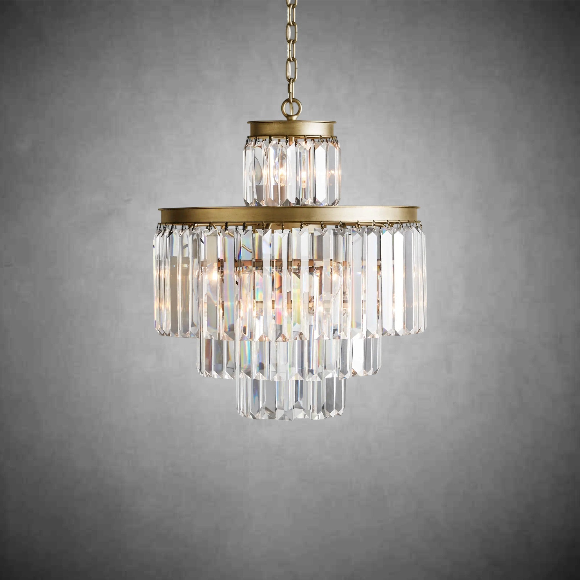 Leyland Tiered Round Chandelier Lighting - Cyran Lamps
