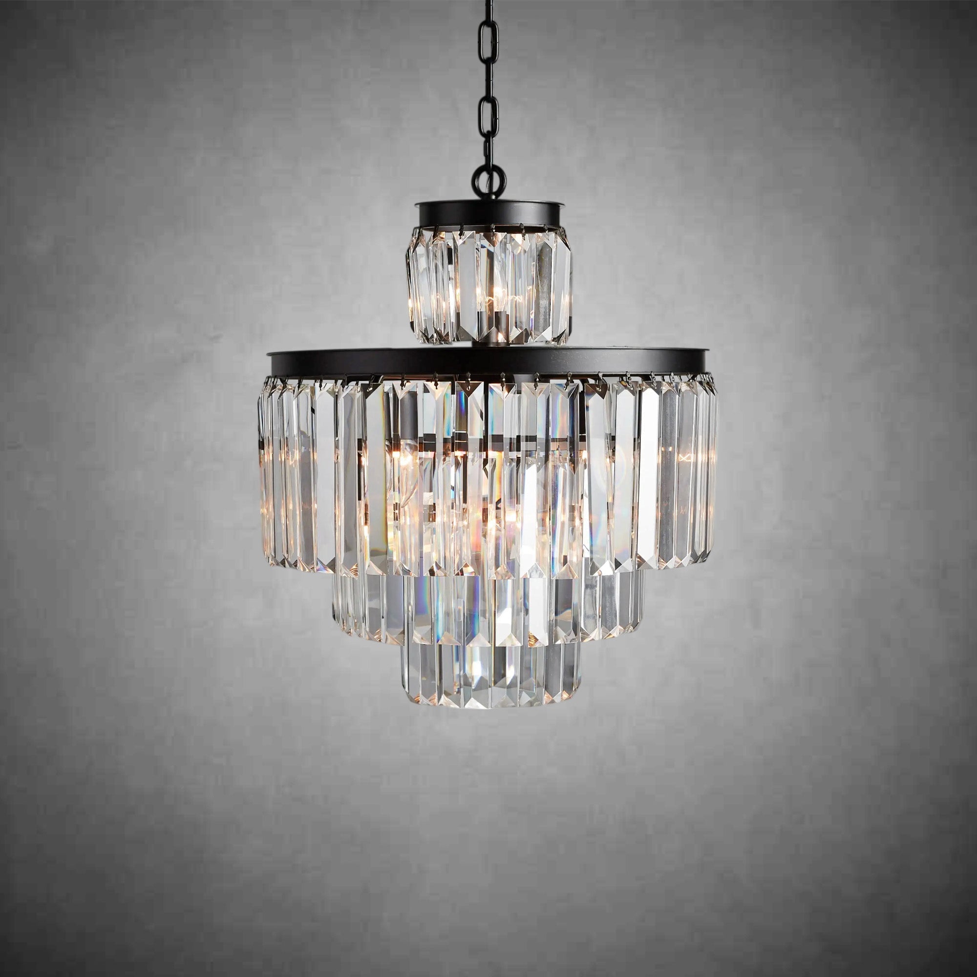 Leyland Tiered Round Chandelier Lighting - Cyran Lamps