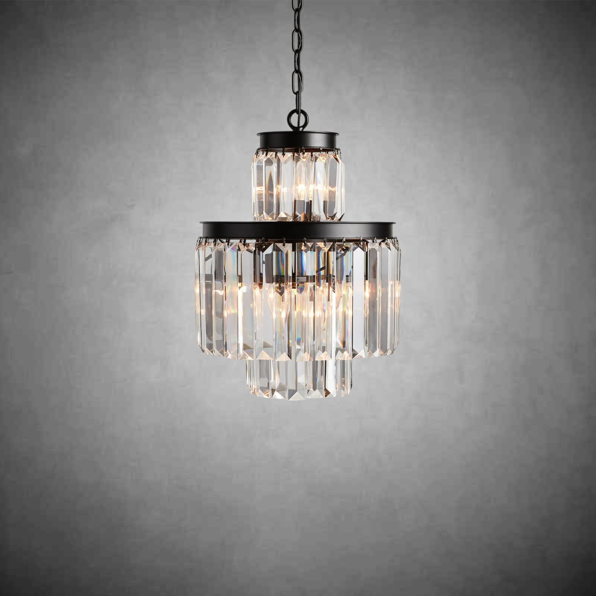 Leyland Tiered Round Chandelier Lighting - Cyran Lamps