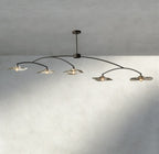 Lily Clear Glass Linear Chandelier - Cyran Lamps