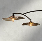 Lily Clear Glass Linear Chandelier - Cyran Lamps