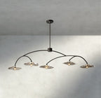 Lily Clear Glass Linear Chandelier - Cyran Lamps