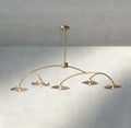 Lily Clear Glass Linear Chandelier - Cyran Lamps